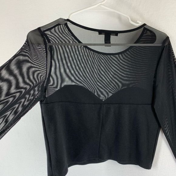 Forever21 Crop Top Black Size L - Picture 3 of 10